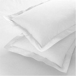 Ans Cotton Pillow Cover 17x27 inch Satin Strips 4 Piece Two Pair - Image 2
