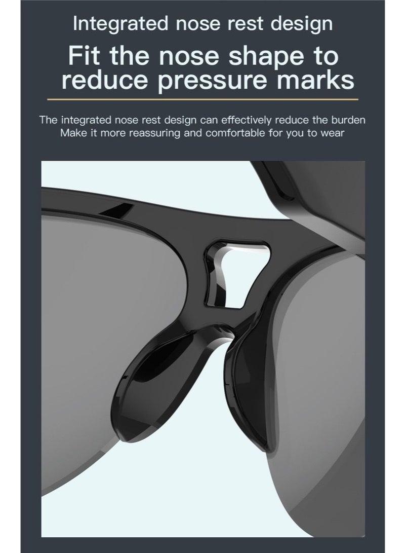 Bluetooth smart glasses wireless headset anti-glare anti-polarized sunglasses travel driving  - Image 3