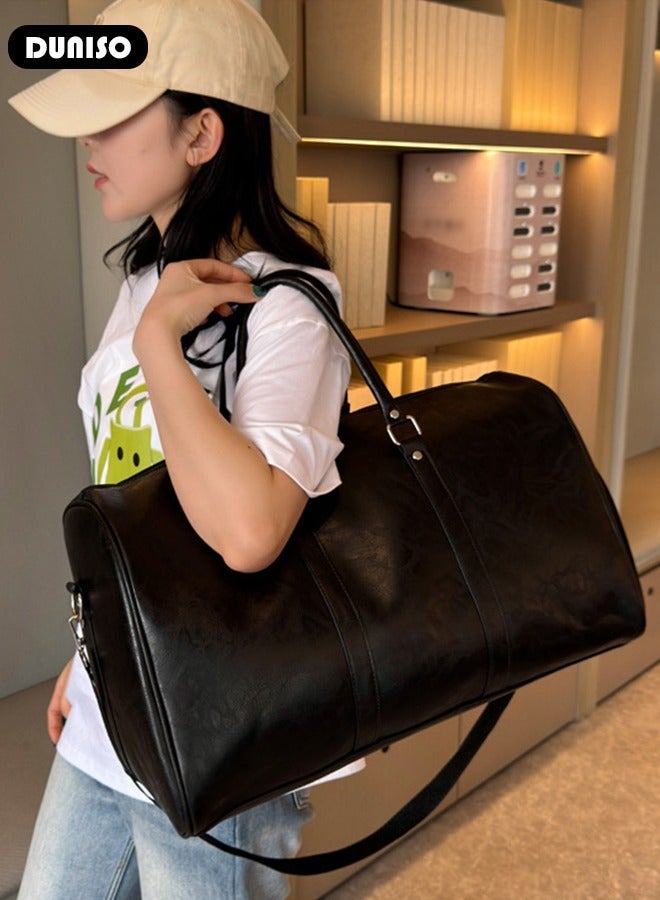 DUNISO Travel Duffel Bag Luggage Collection Business Travel Suitcase Weekender Overnight Bag Large Carry On Airport Bag for Travel Business Trips Sports Duffel Bag Gym Sports Luggage Bags - Image 5