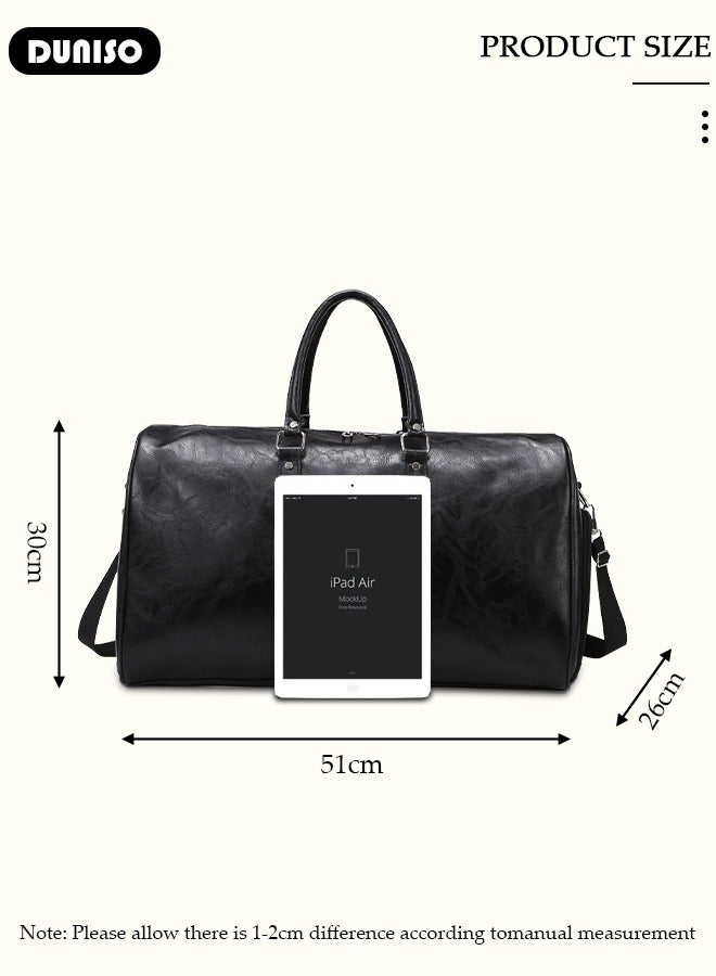 DUNISO Travel Duffel Bag Luggage Collection Business Travel Suitcase Weekender Overnight Bag Large Carry On Airport Bag for Travel Business Trips Sports Duffel Bag Gym Sports Luggage Bags - Image 4