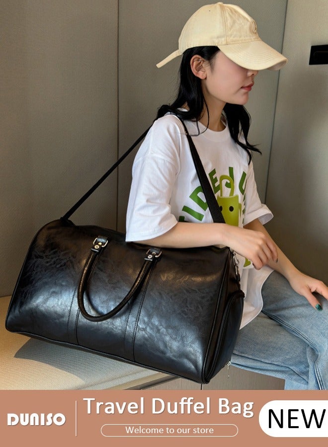 DUNISO Travel Duffel Bag Luggage Collection Business Travel Suitcase Weekender Overnight Bag Large Carry On Airport Bag for Travel Business Trips Sports Duffel Bag Gym Sports Luggage Bags - Image 1