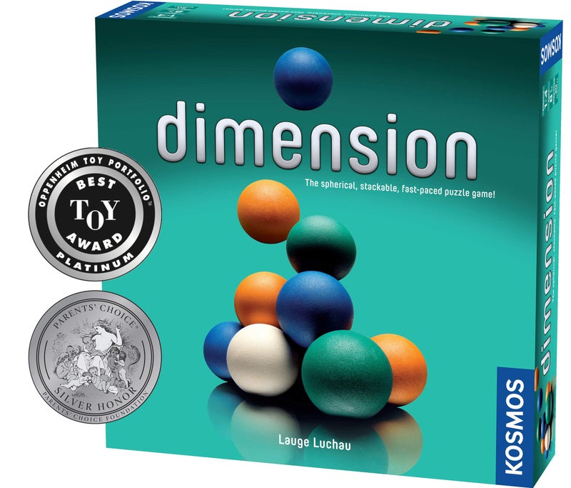 Thames & Kosmos Dimension - A 3D Fast-Paced Puzzle Game from Kosmos | Up to 4 Players, for Fans of Strategy, Quick-Thinking & Logic | Parents' Choice Silver Honor & Oppenheim Toy Portfolio Platinum Award Winner - Image 1