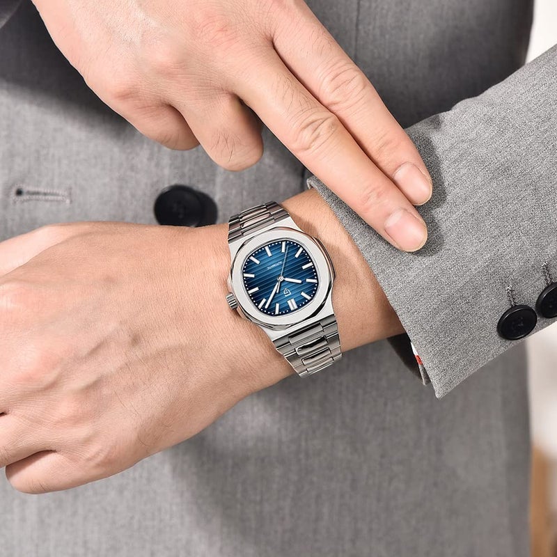 LACZ DENTON Pagani Design PD1728 Mens Automatic Watches Full Stainless Steel Waterproof 100M Watches for Men Men Mechanical Wristwatches - Image 5