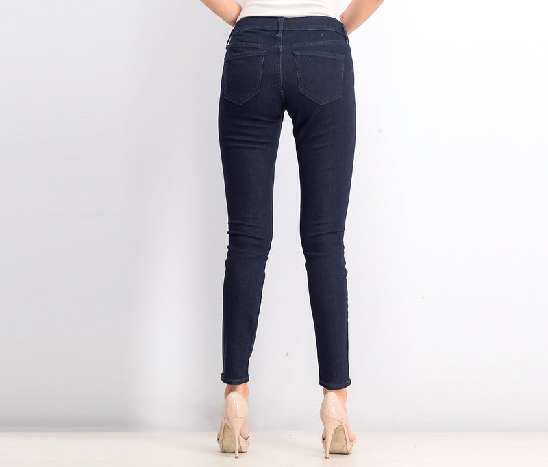 Old Navy Women Rockstar Standard Super Skinny Jeans, Navy - Image 3