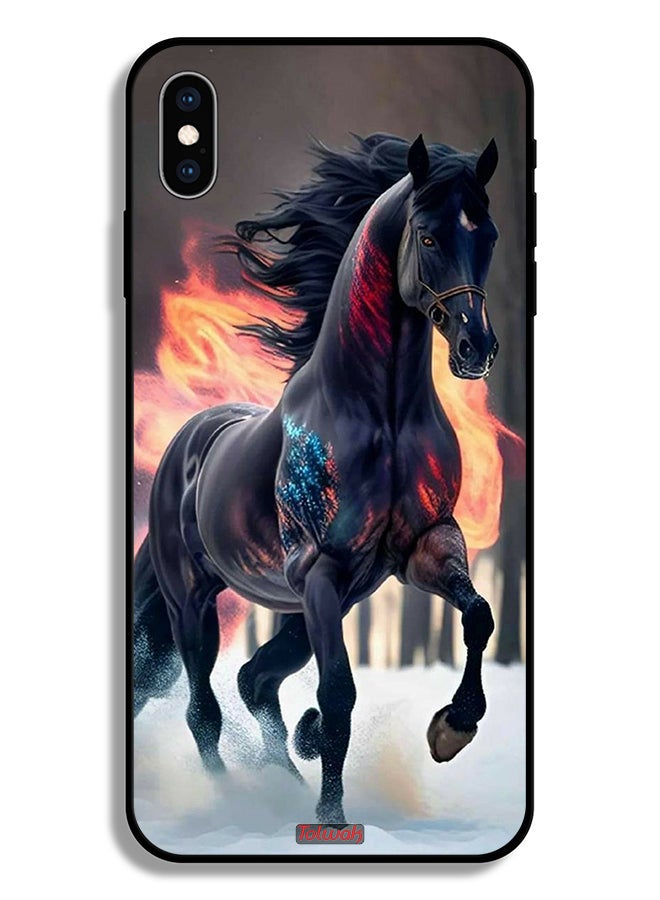 Tolwak Apple iPhone XS Protective Case Horse Hd - Image 2