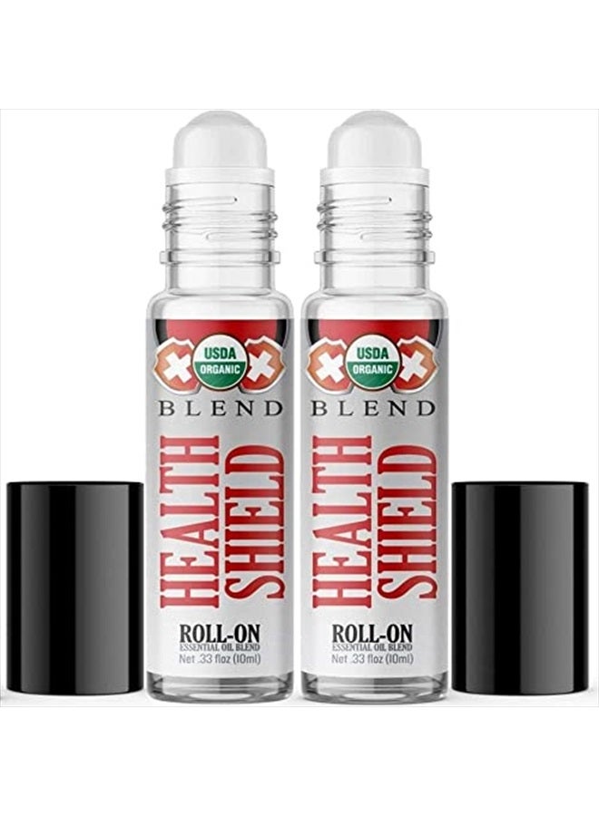 Healing Solutions (2 Pack) Health Shield Essential Oil Roller Blend, Roll On Set, Immunity, Travel Essentials - Image 2