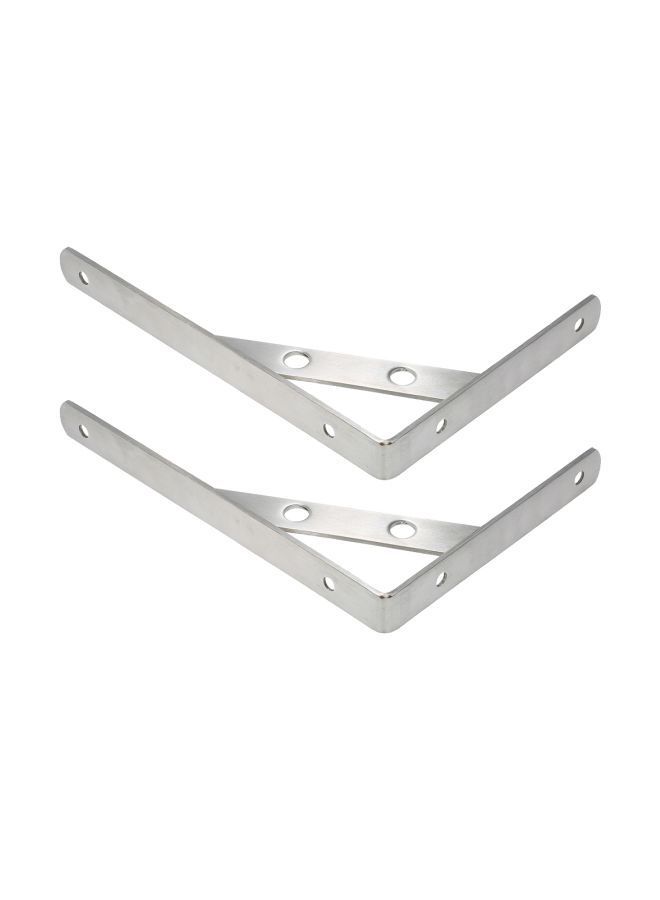 NIBEMINENT 2-Piece Support Bracket Silver 200mm  - Image 5
