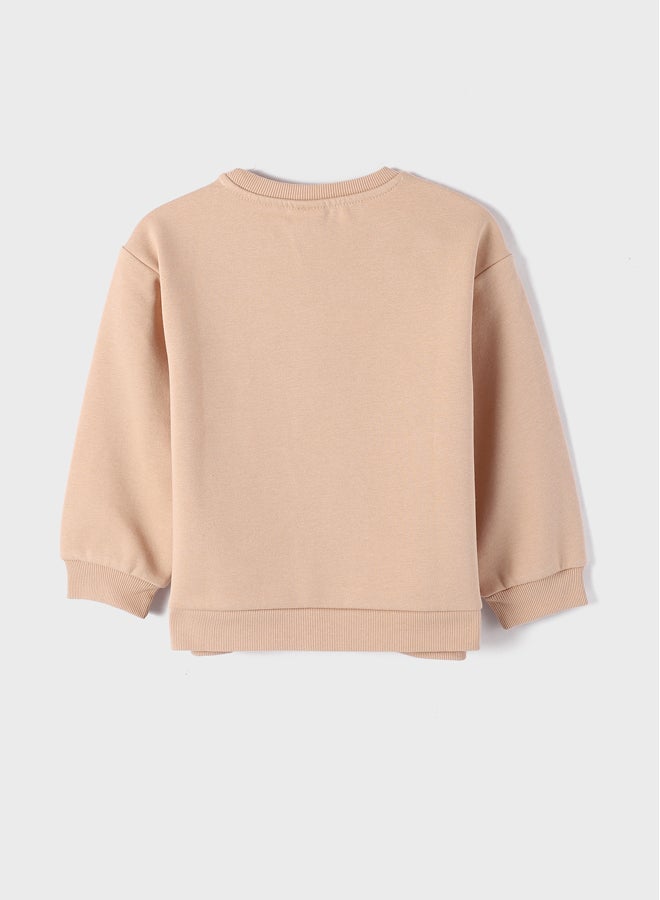 LC WAIKIKI Crew Neck Long Sleeve Printed Girl's Sweatshirt - Image 2