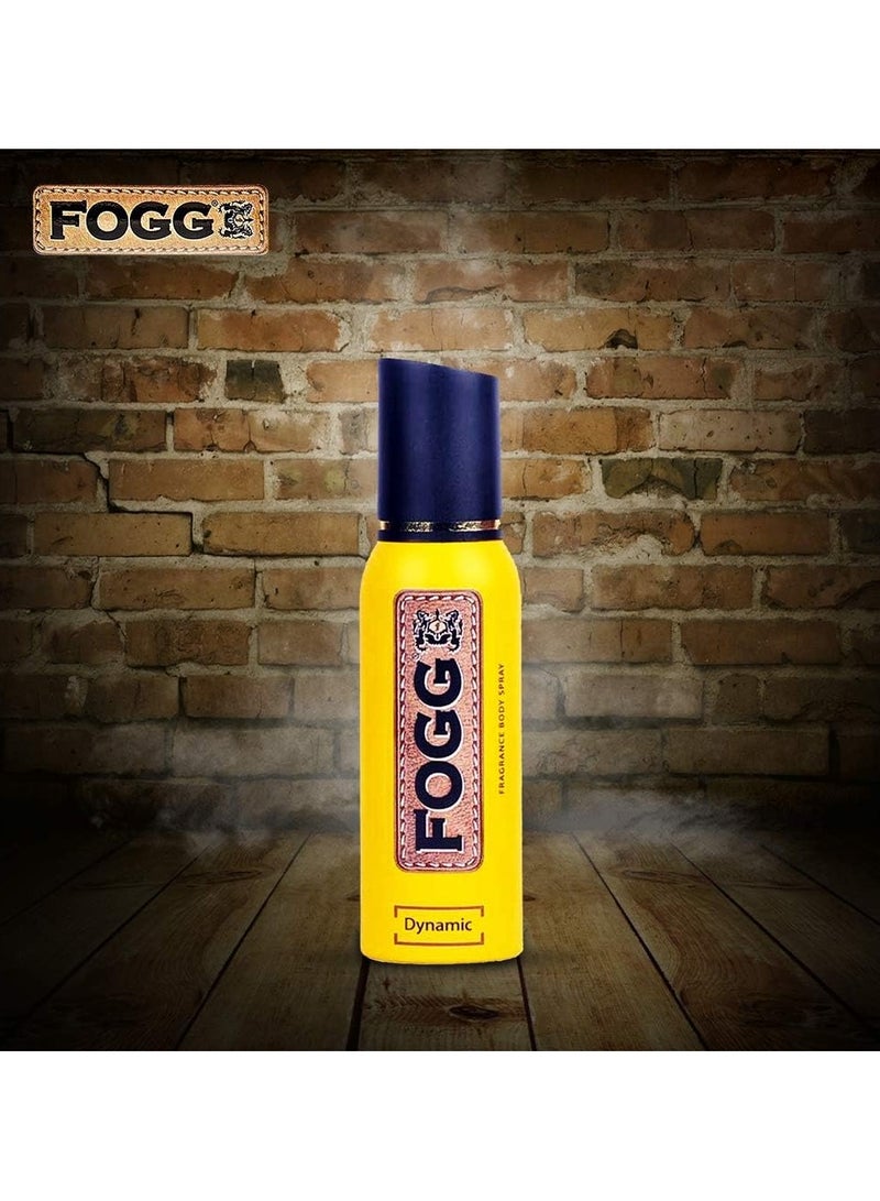 FOGG Pack of 4 Dynamic Fragrance Body Spray Deodorant - Image 3