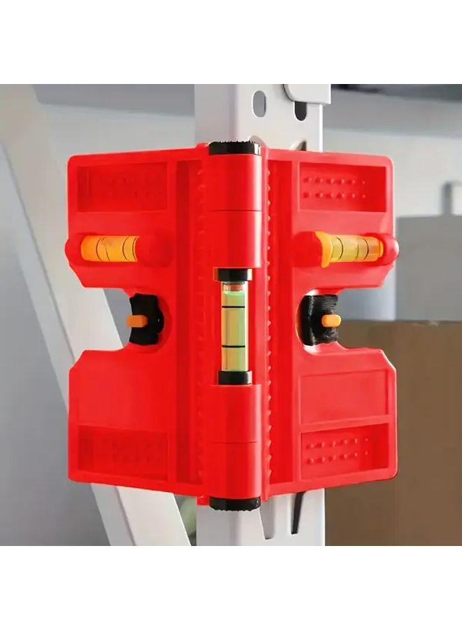 Red Magnetic Column Level 270 Adjustable Foldable Professional Vertical Horizontal Foam Level Tool - Image 5