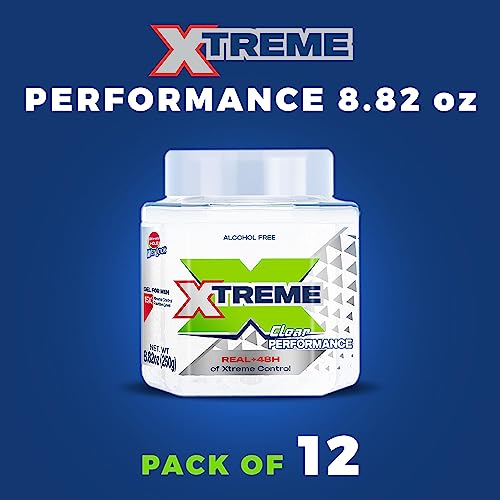 Xtreme Performance Clear Styling Hair Gel with Aloe Vera, 8.82 oz Jar (Pack of 12) - Image 2