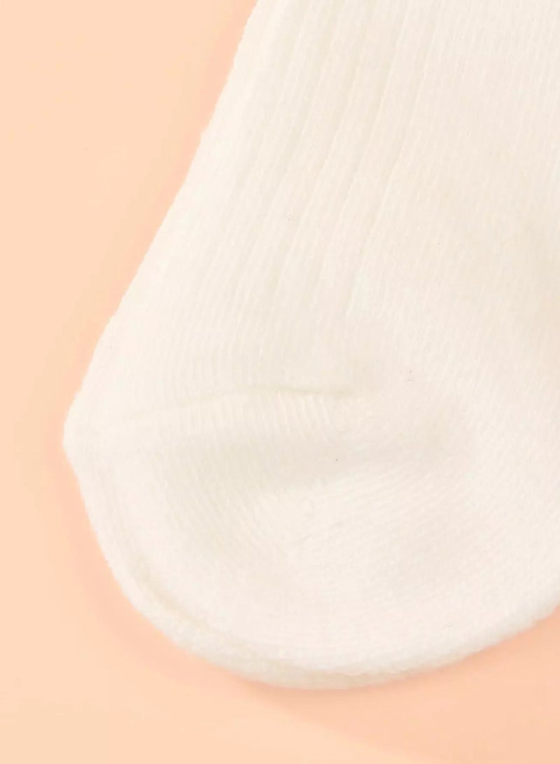 3pairs Toddler Kids Plain Socks - Image 4