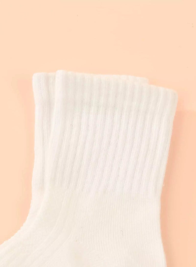 3pairs Toddler Kids Plain Socks - Image 3