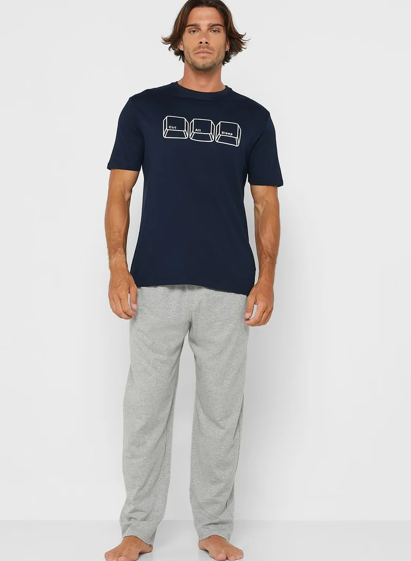 Marks & Spencer Printed Pyjama Set