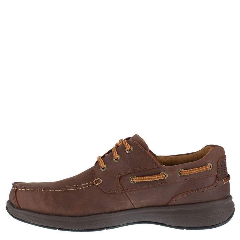 Florsheim حذاء فلورشايم للرجال من نوع بايسايد برباط مع مقدمة فولاذية بني - 7 عريض جداً - Image 4