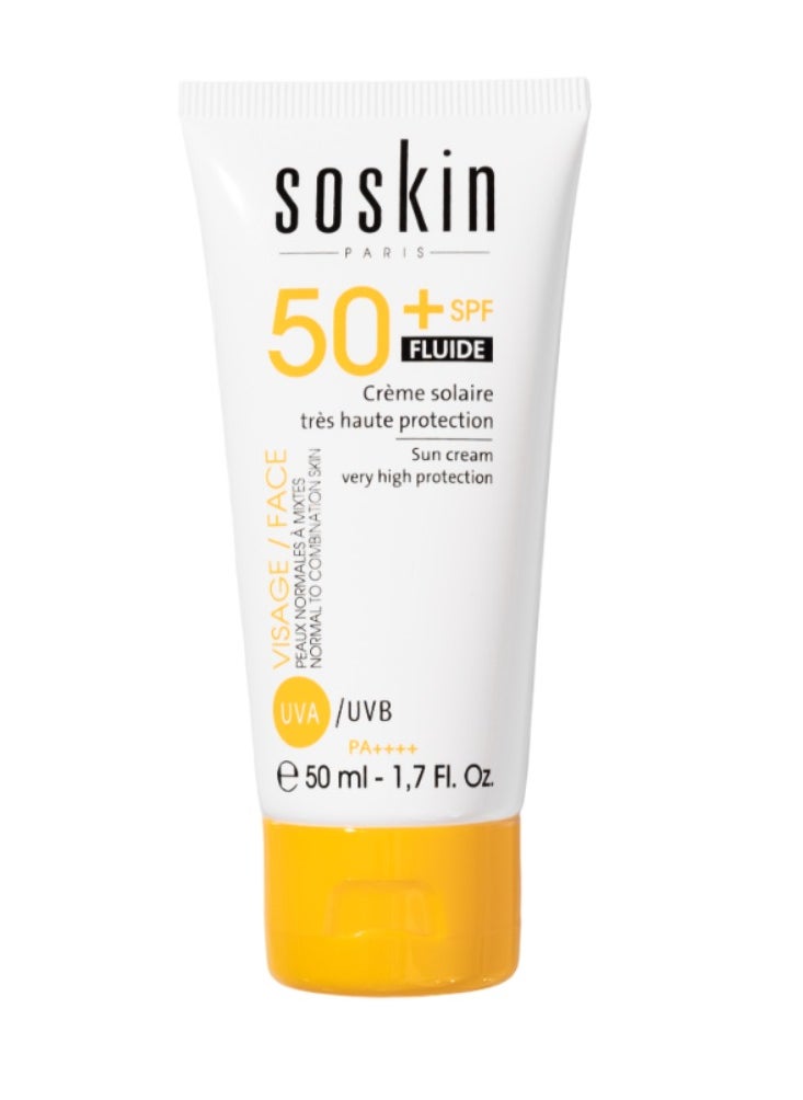 سوسكين سوسكين كريم الحماية من الشمس سائل حماية عالية جدًا (SPF 50+) 50 مل 