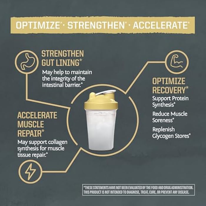 Sunwarrior L-Glutamine Powder Glutamine Supplement Support Muscle Recovery Gut Health Support Reduce Soreness Amino Acids Boost Protein Synthesis Accelerates Recovery Post-Workout 100 Servings Unflavored - Image 4