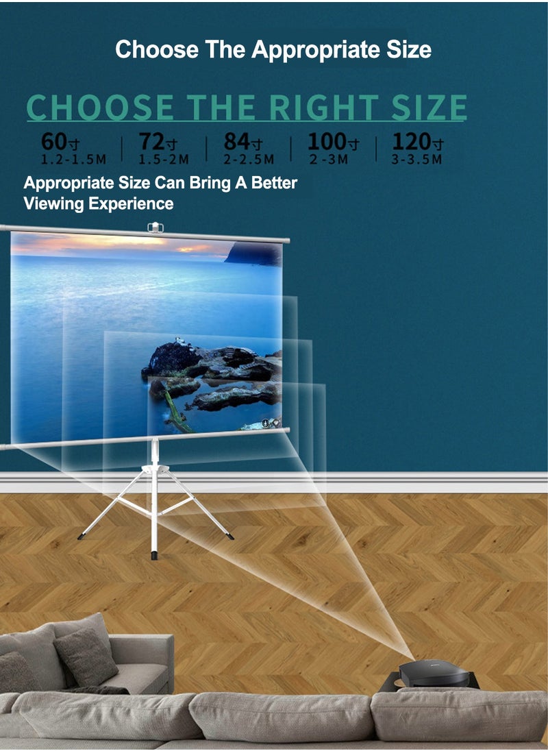 84 inch 16:9 Portable Projector Screen, White Fiberglass Material, 2-in-1 Wall Mount & Tripod Stand ET84W-169 for Outdoor and Indoor - pzsku/ZD4B345C7097A06A48421Z/45/_/1708418629/971987a3-713d-4c15-8b47-247e75111505