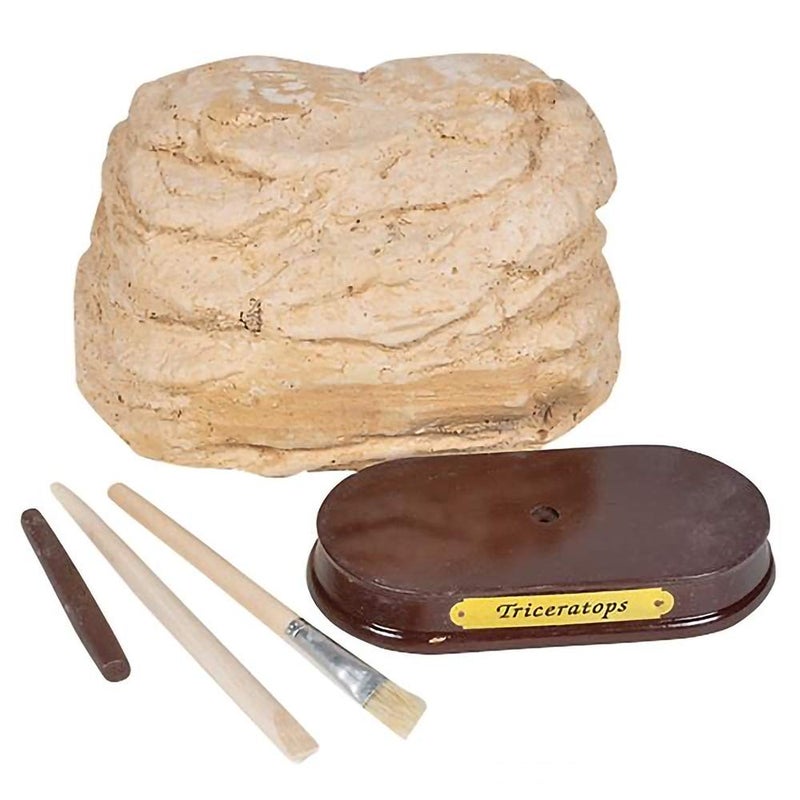 ArtCreativity Dinosaur Excavation Kit for Kids, 5.5â€ Triceratops Skull Excavating Set with Fossil Digging Tools and Stand, Fun Science Activity Toy, Educational Dinosaur Gift for Boys and Girls - Image 2