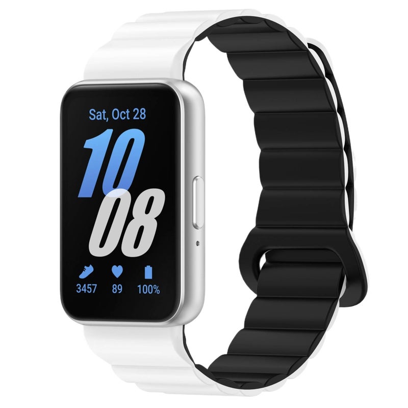 سوار ساعة ذكية باللون رمادي قابل للتعديل رياضي من السيليكون متوافق مع Samsung Galaxy Watch بملاءمة قابلة للتعديل وحزام ناعم للاستبدال اليومي - Image 5
