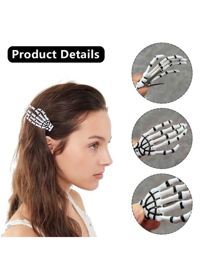 2Pcs Halloween Hair Clips For Girls Women White Ghost Hand Skeleton Hair Barrettes For Hair Styling Cute Hair Pins Hair Accessories Cosplay Party Hair Decorations - pzsku/ZD4B36881DC63705A81BDZ/45/_/1707981340/32b97681-19e9-41c2-8ee0-6cfeef9222d5