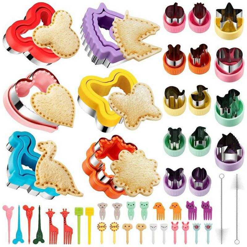48-Piece Sandwich Mold Butterfly Dinosaur Heart-Shaped Edge Sealing Embossing Mold Vegetable And Fruit Cutting Mold - Image 2