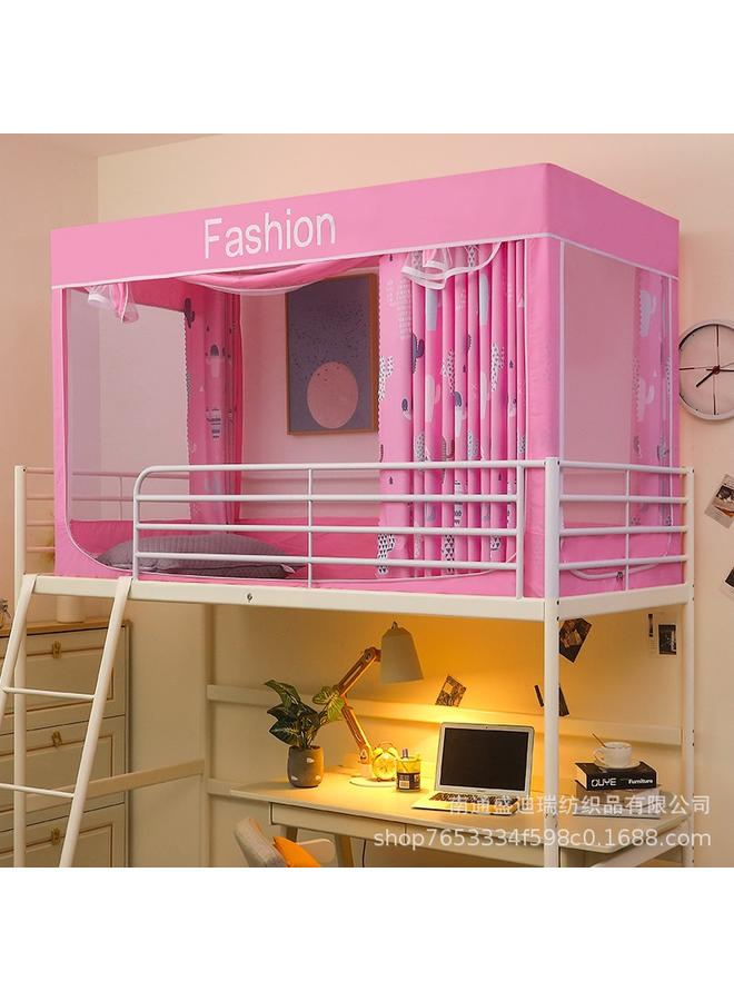 Bluejw 2023 Student Upper And Lower Bed Dormitory Shading Mosquito Net College Student Dormitory Shading Curtain Three-door Mosquito Net Wholesale - Image 1