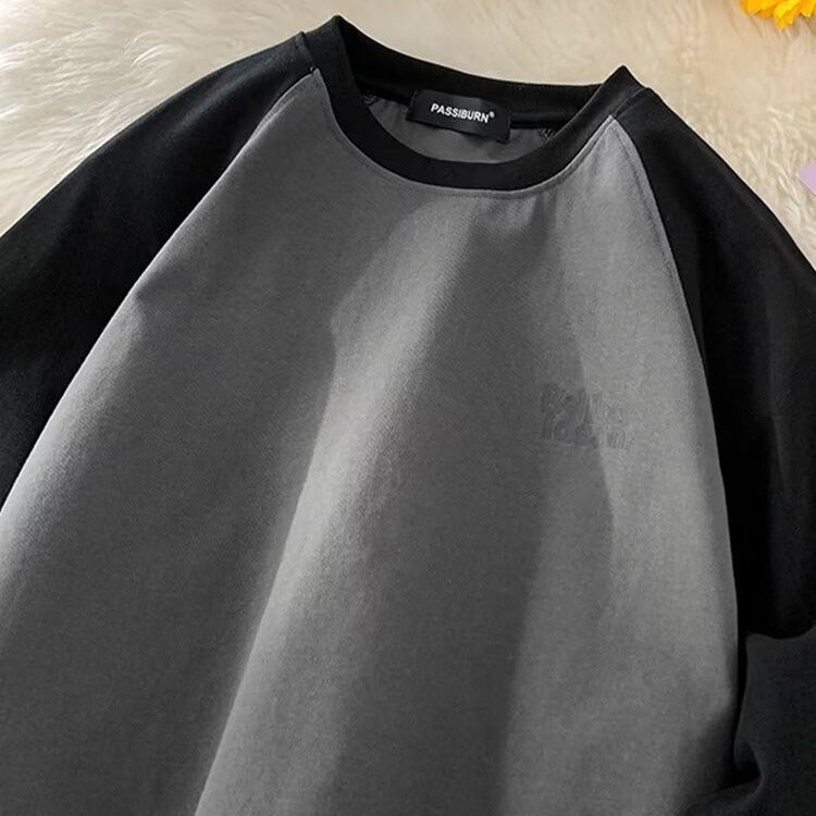 Teenager Summer Short-Sleeved T-Shirt Junior High School Students Korean Fashionable Loose All-Match Color Matching Shoulder Clothes For Boys - Image 5