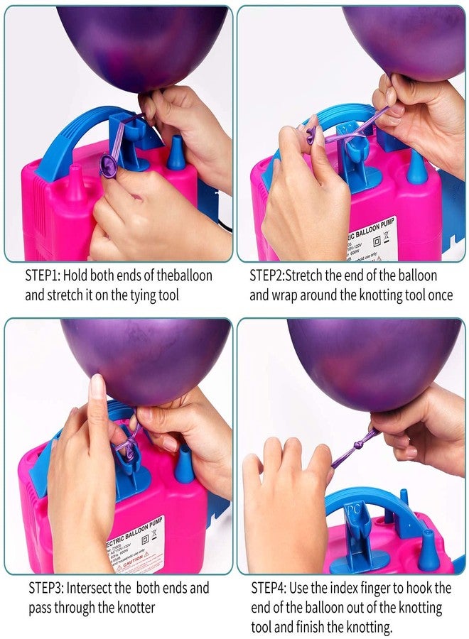 Atpata Funky Electronic Air Balloon Blower Pump for Party Decoration with 2 Inflation Nozzles - Image 4