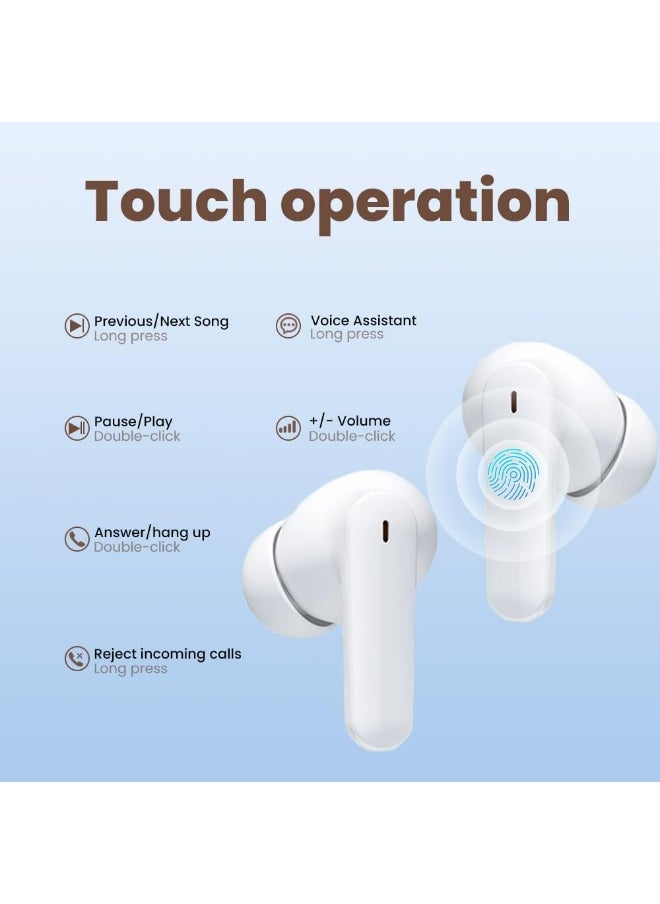 Generic Wireless Earbuds, Bluetooth 5.4 Headphones Ear Buds With Bass Stereo Sound Noise Reduction Earphones, 120H Playtime,IPX7 Waterproof USB-C , Touch Control LED Display Headset For Work Sport  - Image 2
