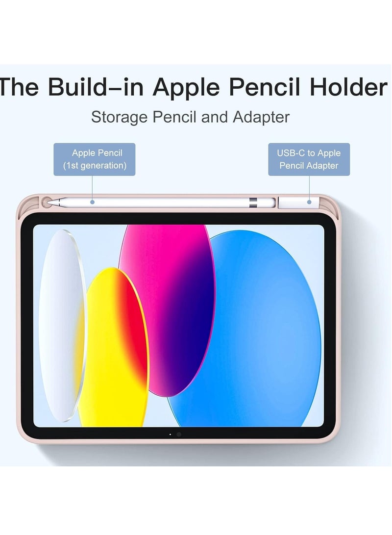 JAJEEK Compatible with iPad 10th Generation Case 10.9 Inch 2022, Slim Trifold Stand Protective Cover with Pencil Holder, Soft TPU Back, Auto Sleep/Wake Function, Lightweight, Durable, and Easy to Carry - Image 2