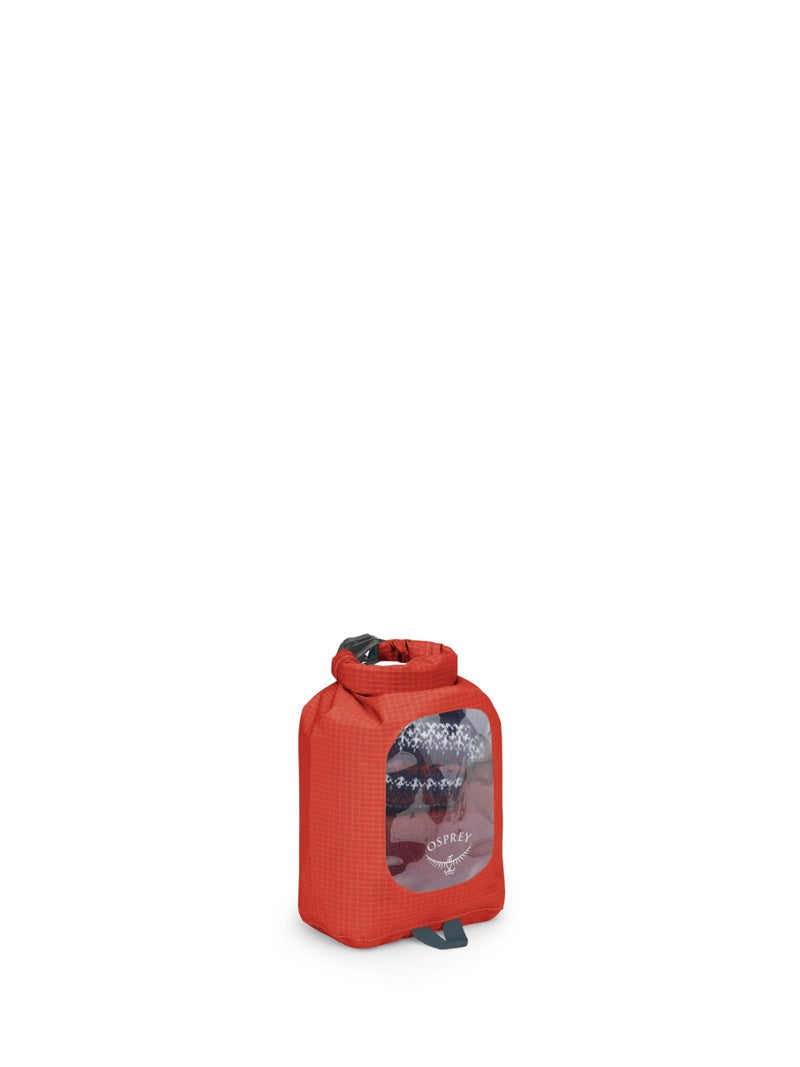 Osprey 3L Waterproof Dry Sack with Window Mars Orange - Image 2