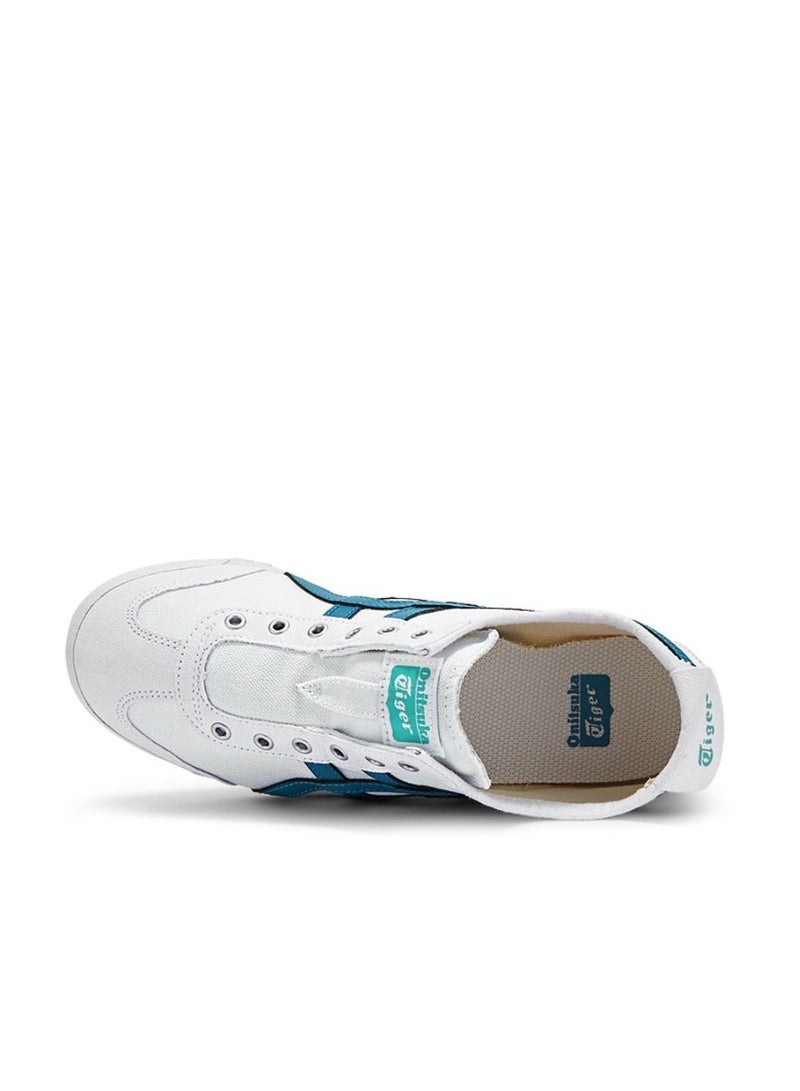 Onitsuka Tiger MEXICO 66 Slip-On Canvas Casual Colorblock Sneakers Shoes White/Blue - Image 3