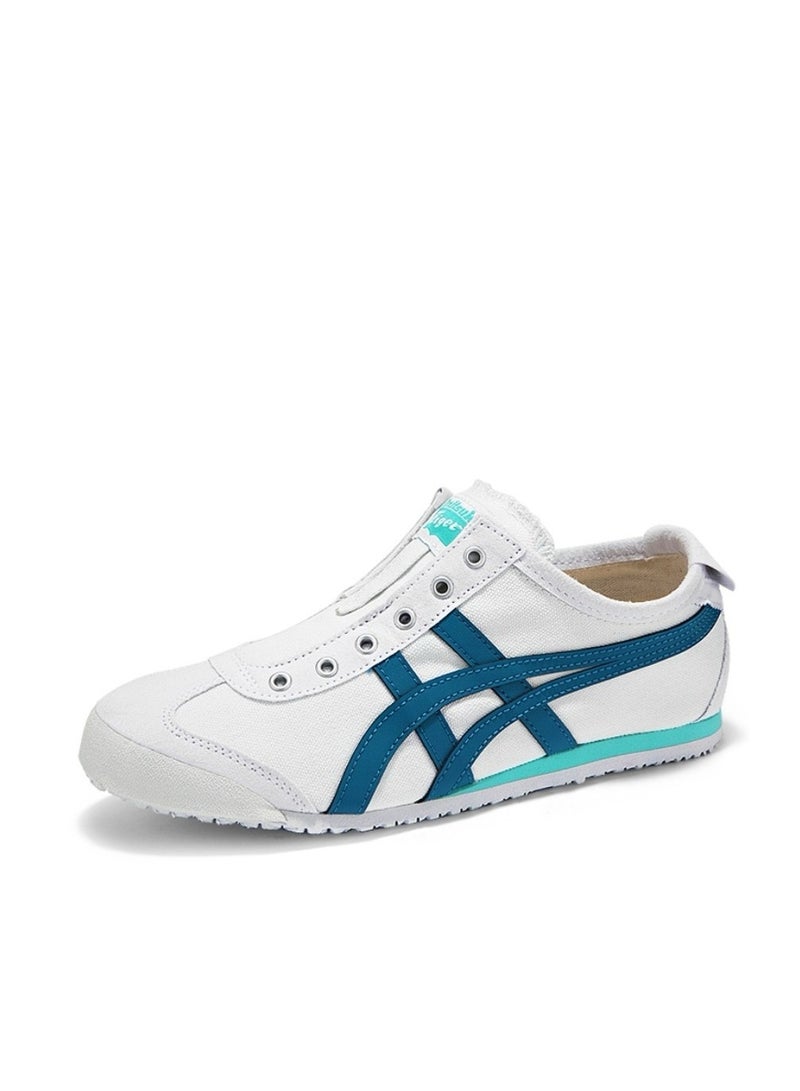 Onitsuka Tiger MEXICO 66 Slip-On Canvas Casual Colorblock Sneakers Shoes White/Blue - Image 2