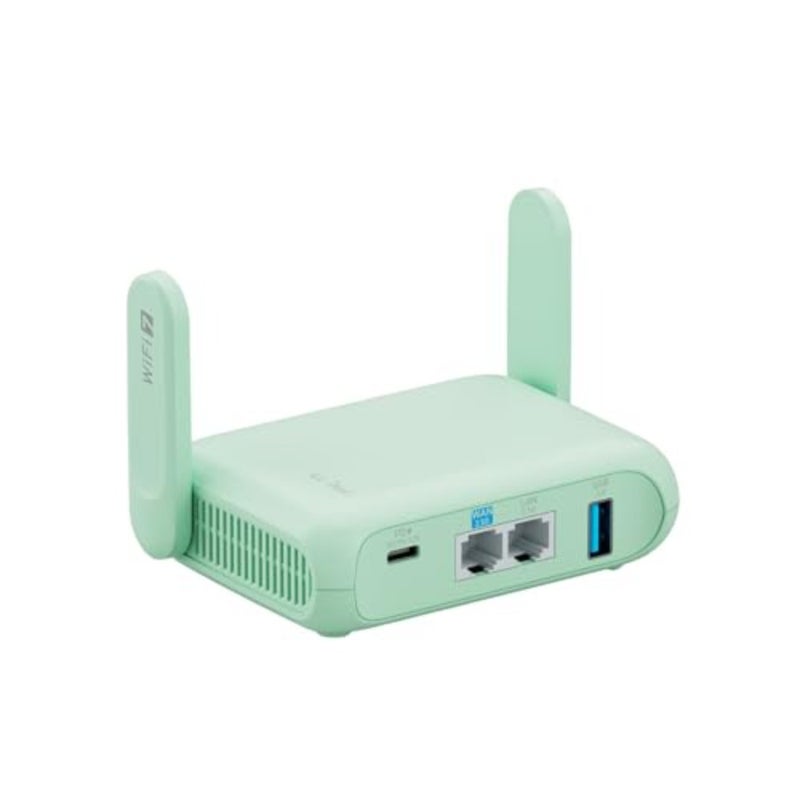 راوتر السفر المحمول للسيارة والأعمال: Wi-Fi 7 ثنائي النطاق 688+2882 ميجابت في الثانية، منافذ 2.5 جيجا بايت مزدوجة، USB 3.0، WireGuard 1100 ميجابت في الثانية، OpenWrt 21.02، WPA3، AdGuard Home، 205 جرام - Image 2