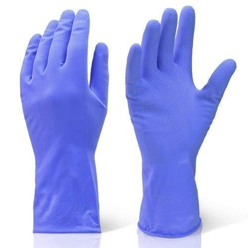 SCHOFIC PACK OF 2 Reusable Rubber Household Cleaning Hand Gloves