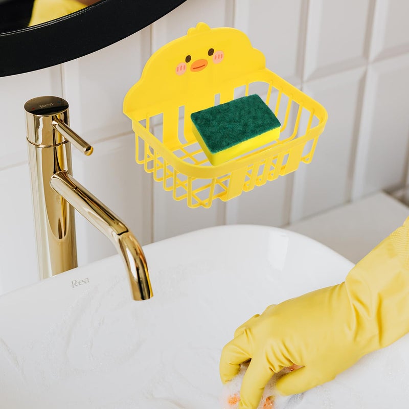 Wall Mount Toilet Paper Holder With Storage Basket Cartoon Design Rust Resistant Easy Installation - Image 5