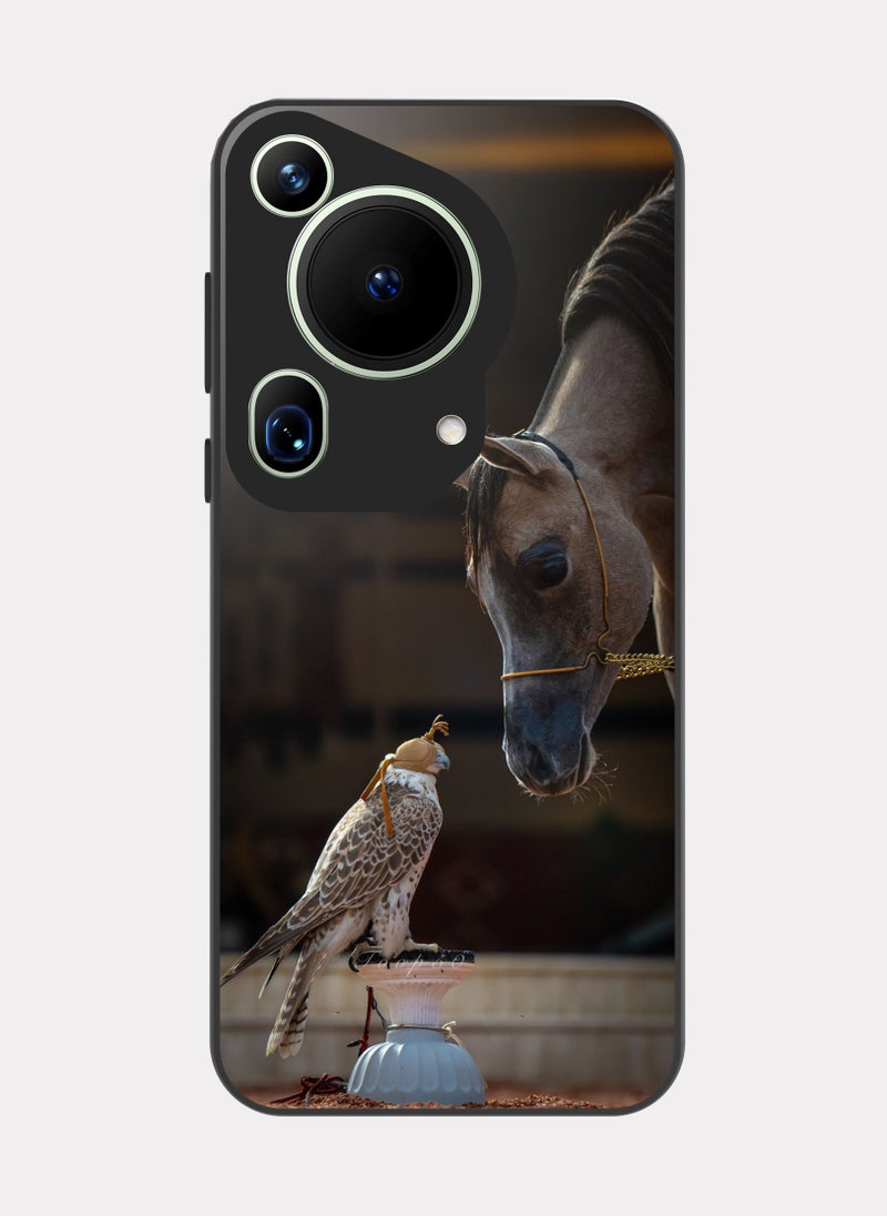 PXLAAT Huawei Pura 70 Ultra case cover Hawk And Horse - Image 1