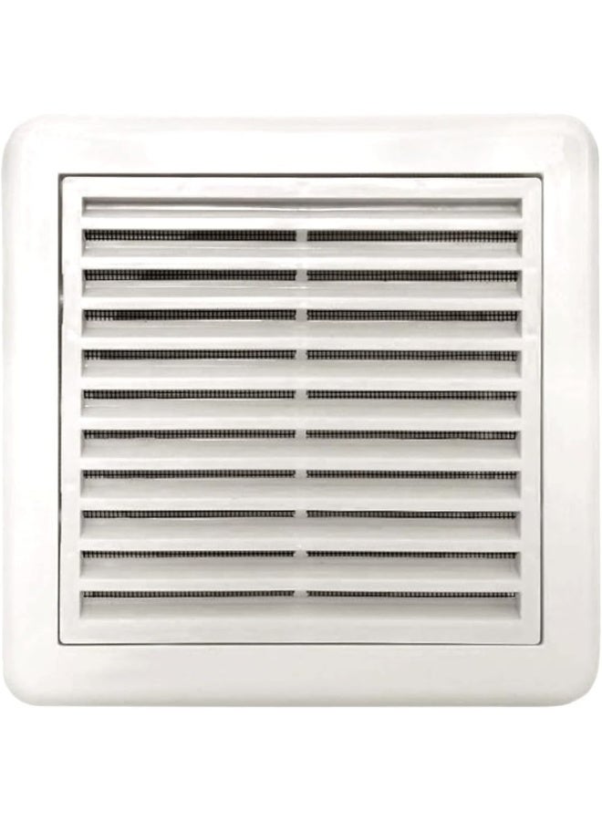 Biella 6-Inch Internal Grill - White Ventilation Cover With Insect Protection, Abs Plastic For Kitchen, Bathroom, Bedroom, And Office - Image 1