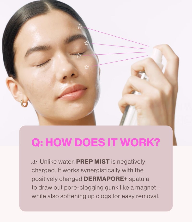 DERMAFLASH DERMAPORE+ Prep Face Mist, Mineral Facial Cleanser & Pore Minimizer for Face, 30ml - Image 3