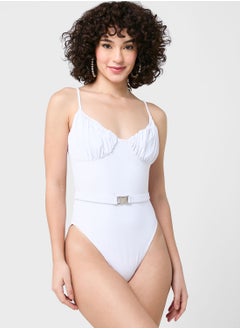 Coconut Cove High Leg Swimsuit  - Image 4