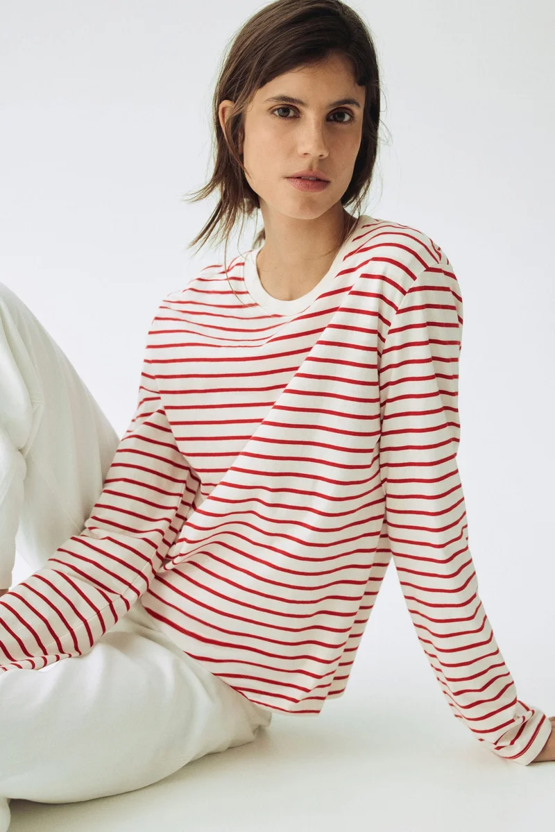 اتش اند ام بلوزة إرضاع قطنية من تشكيلة ماما