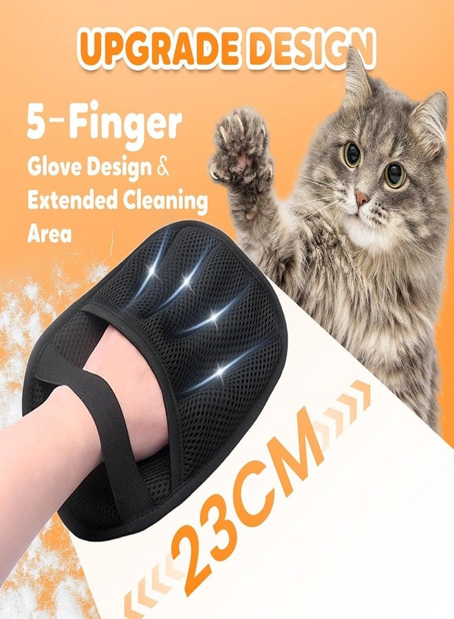 WESUN Pet Hair Removal Glove, Reusable Pet Hair Remover Glove, 2025 New Upgrade Efficient Grooming Gloves for Pet Hair, for Furniture, Carpet, Car Seat, Pet Grooming (2) - Image 2