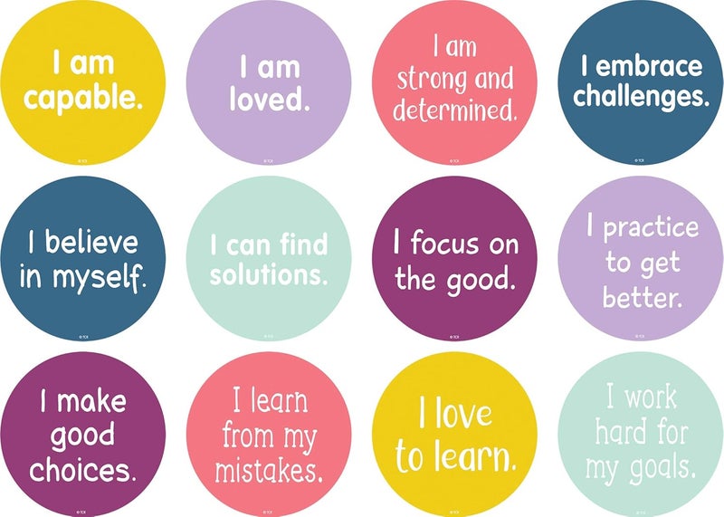 Teacher Created Resources Spot On Carpet Markers: Positive Mindset - 10.1 Cm (Tcr77501) - Image 1