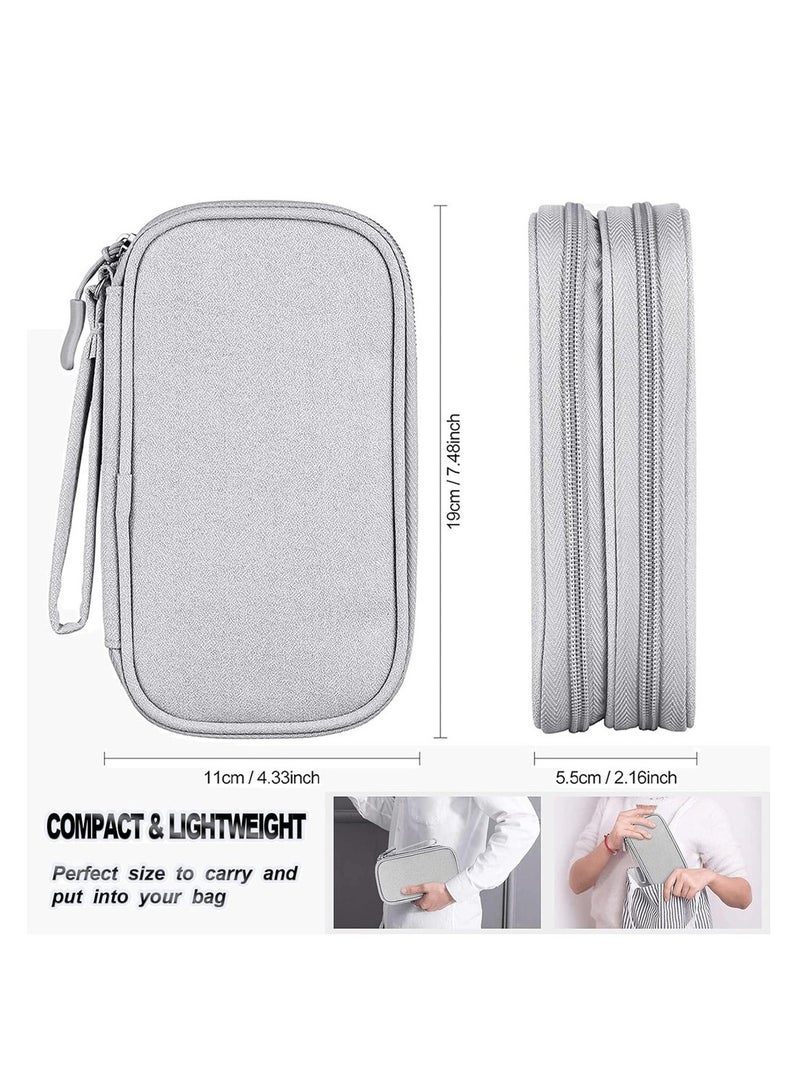 Portable Electronic Accessories Bag Organizer Travel Cable Gadgets Pouch For Charger USB Cables SD Memory Cards Flash Hard Drive Power Bank Ear Phone S  - Image 3