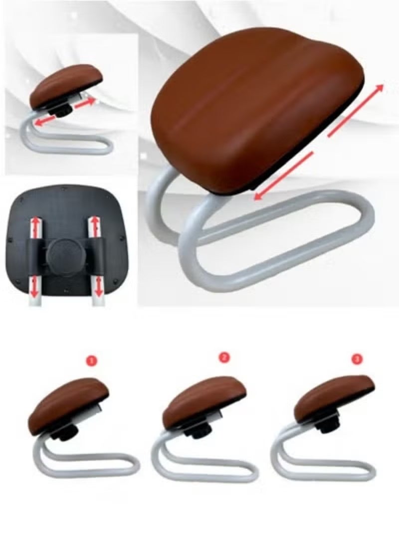 Sakina Prostration Chair for Muslims, Foldable Portable Prayer Chair, Comfortable Padded Leather Seat, Non-slip Base, Relieves Knee and Back Pressure, Ideal for Elderly, Pregnant Women and Those with Limited Mobility - Image 2