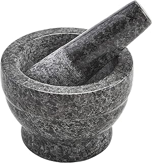 Imusa Imusa IMUSA USA MEXI-2027 Small Polished Mortar and Pestle, 3.75Ã¢â‚¬Â, Granite  - Image 1