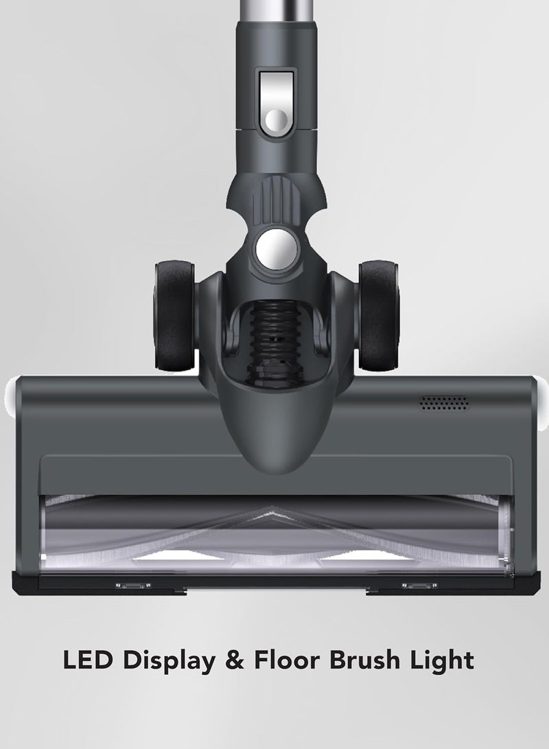 Carrera CARRERA Stick Vacuum Cleaner No 321 – High Suction Power 23Kpa, LED Display, 6-Speed Control + Auto Mode, Long Working Time, Detachable Battery, Multi-Cyclone Filter, 1L Dust Cup  - Image 5