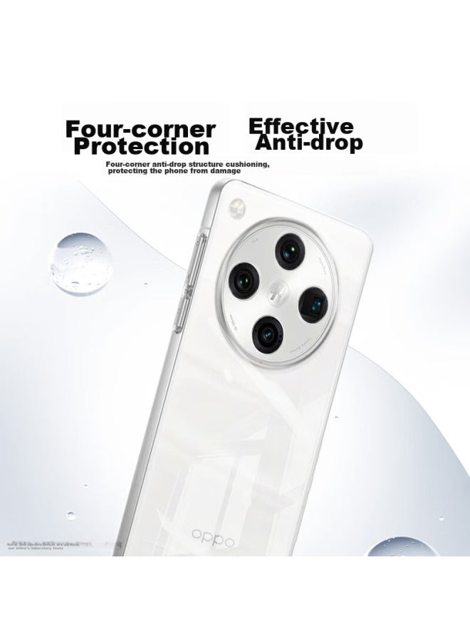 Koolife Phone Case For Oppo Findx8, Protective Cover For Findx8, Full Lens Protection, Simple Skin-friendly Transparent Soft Case, Fingerprint-resistant Outer Back Cover - Image 2