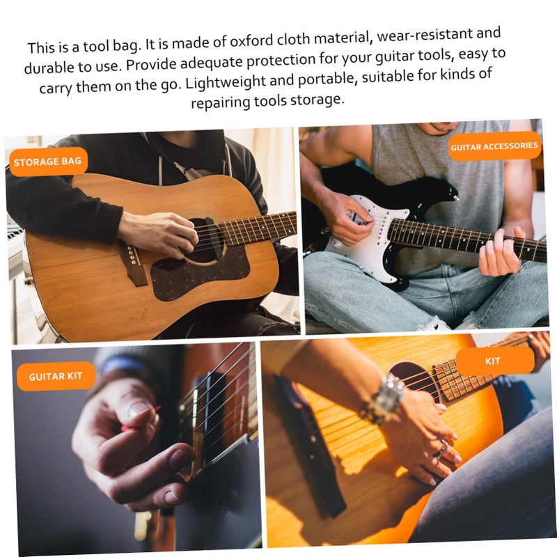 Zipper Guitar Repair Tool Bag 2 Pack Protective Cloth Case for Luthiers - Image 4